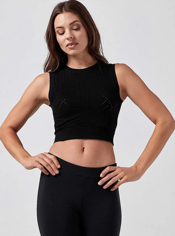 Women Blanc Noir Tops*Infinity Crop