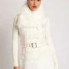 Women Blanc Noir Puffers & Coats*Irina Boucle Long Vest Gold Trim