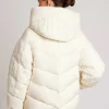 Women Blanc Noir Puffers & Coats*Irina Boucle Puffer Gold Trims Down Filled