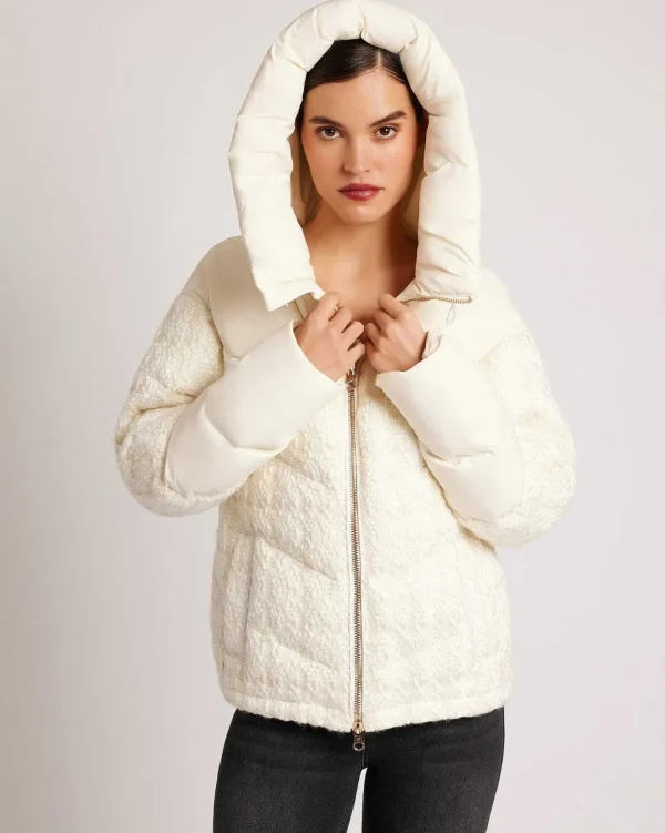 Women Blanc Noir Puffers & Coats*Irina Boucle Puffer Gold Trims Down Filled