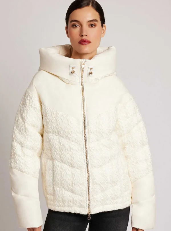 Women Blanc Noir Puffers & Coats*Irina Boucle Puffer Gold Trims Down Filled