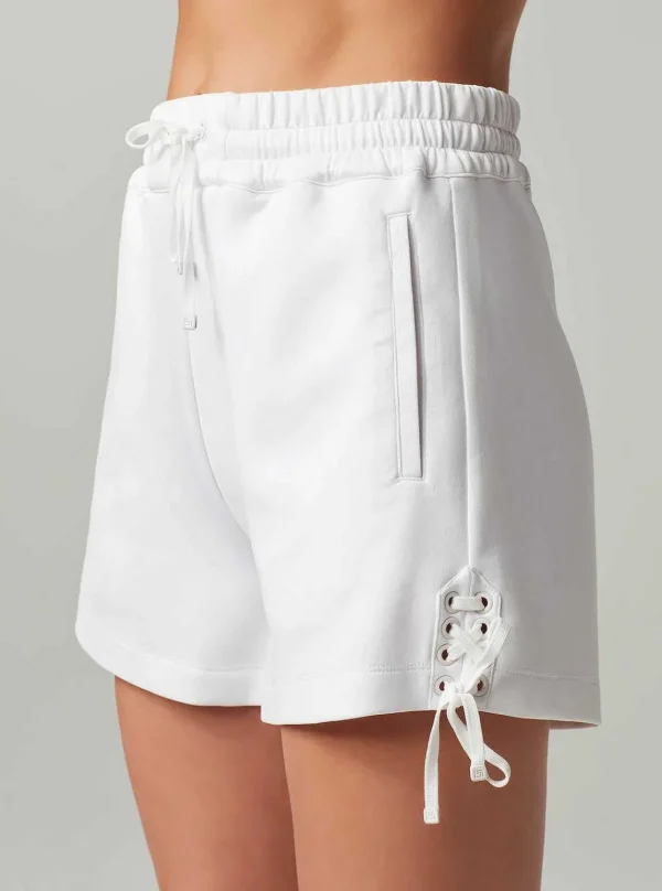 Women Blanc Noir Bottoms*Lace Up Shorts