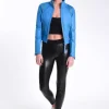 Women Blanc Noir Motos*Leather Moto Mesh Jacket