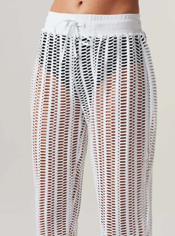 Women Blanc Noir Bottoms*Linear Mesh Jogger