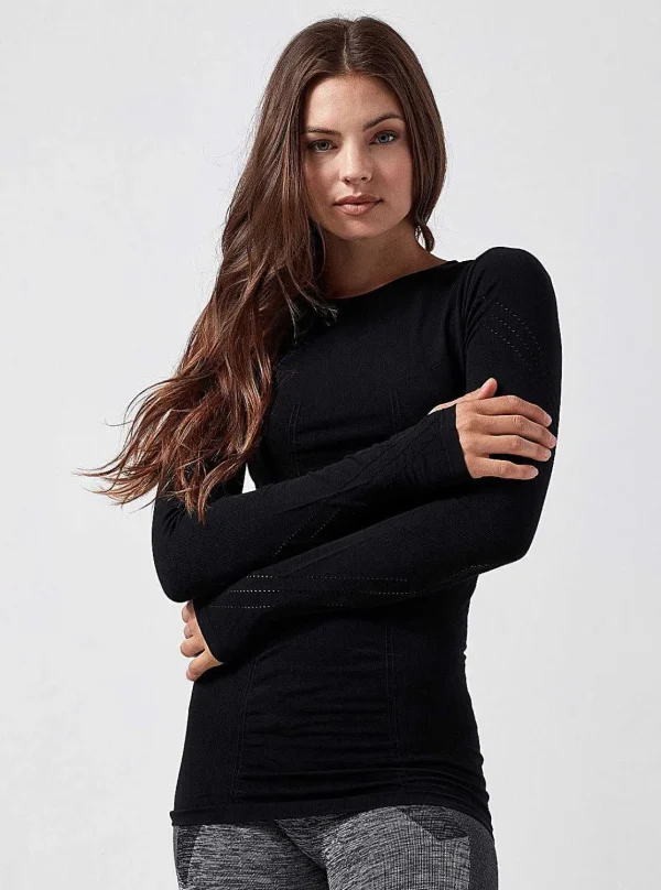 Women Blanc Noir Activewear*Ls Magnetic Top