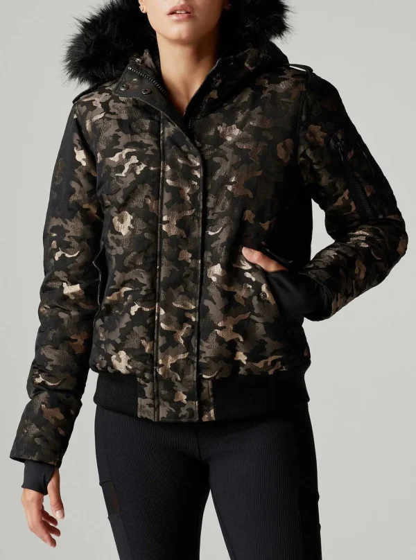 Women Blanc Noir Puffers & Coats*Lurex Camo Hayden Bomber