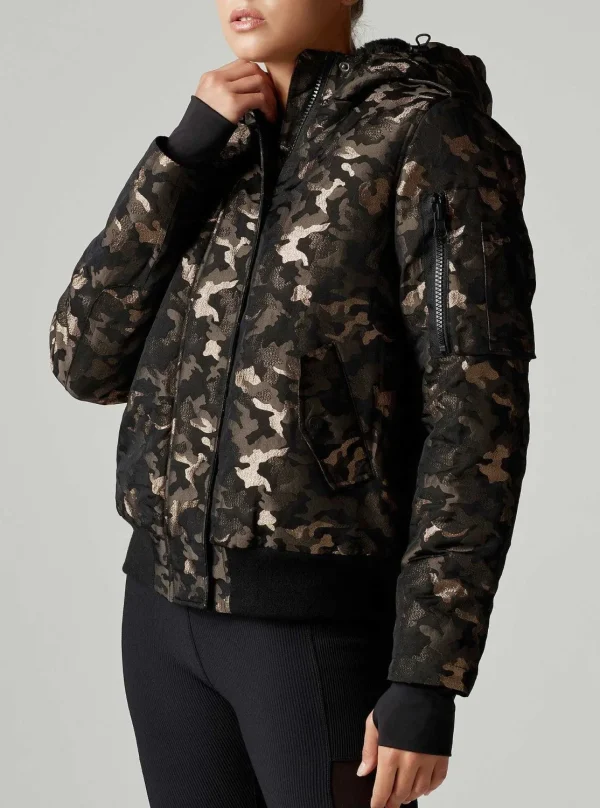 Women Blanc Noir Puffers & Coats*Lurex Camo Hayden Bomber