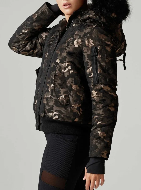 Women Blanc Noir Puffers & Coats*Lurex Camo Hayden Bomber