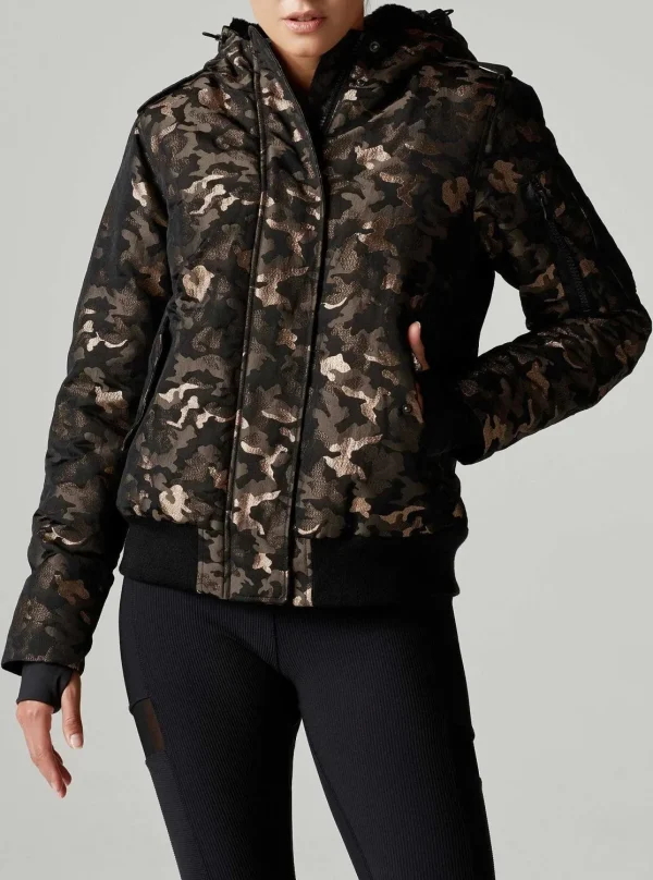 Women Blanc Noir Puffers & Coats*Lurex Camo Hayden Bomber