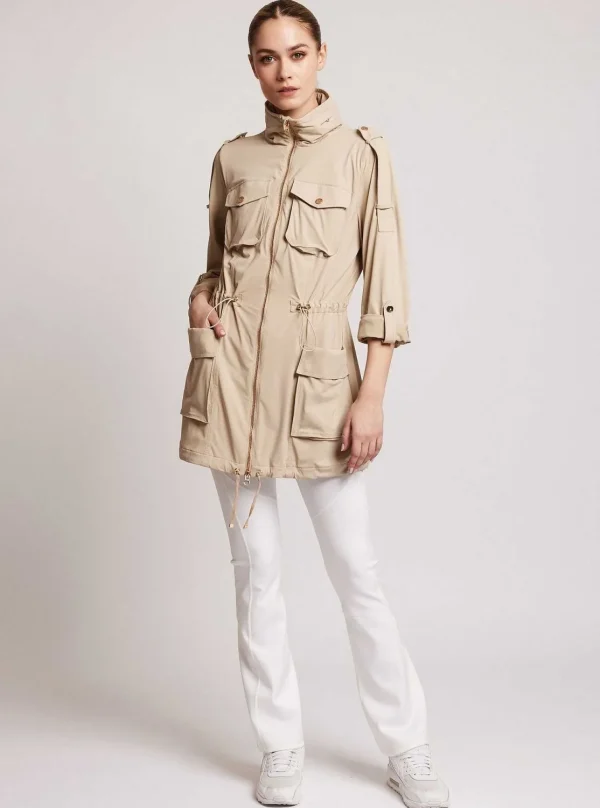 Women Blanc Noir Travel*Mastermind Anorak Gold Trims