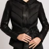 Women Blanc Noir Puffers & Coats*Mesh Inset Hooded Puffer - Down Filled