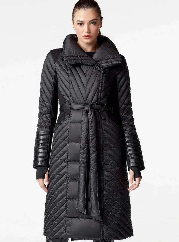 Women Blanc Noir Puffers & Coats*Motion Panel Down Filled Maxi Coat