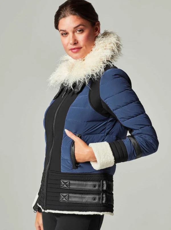 Women Blanc Noir Puffers & Coats*Moto Aviator Puffer - Down Filled