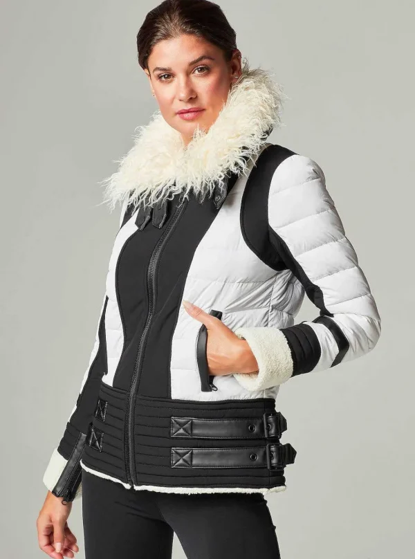 Women Blanc Noir Puffers & Coats*Moto Aviator Puffer - Down Filled