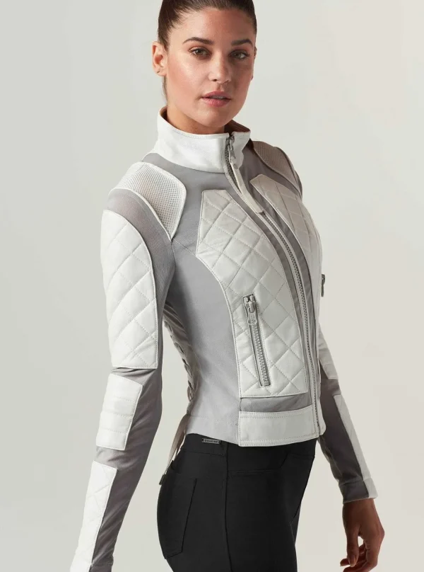 Women Blanc Noir Motos*Moto Jacket