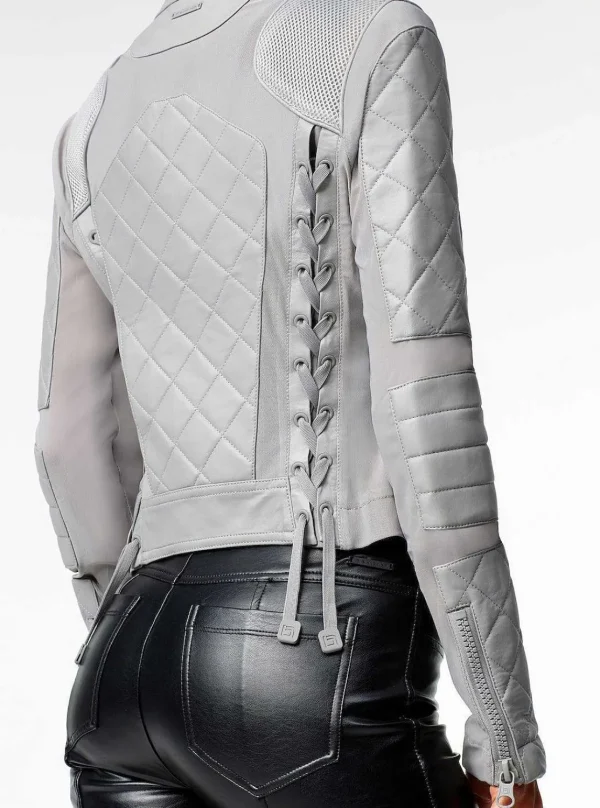 Women Blanc Noir Motos*Moto Jacket