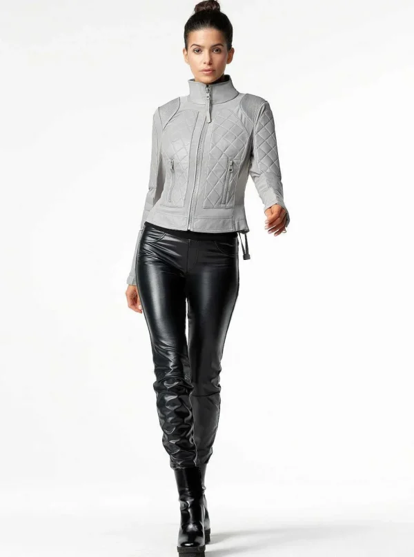 Women Blanc Noir Motos*Moto Jacket