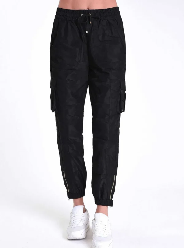 Women Blanc Noir Bottoms*New Camo Pant Gold Trims