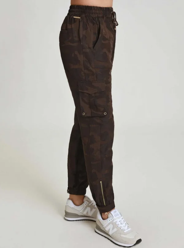 Women Blanc Noir Bottoms*New Camo Pant Gold Trims