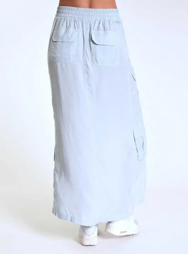 Women Blanc Noir Olive*Phoenix Tencel Cargo Skirt