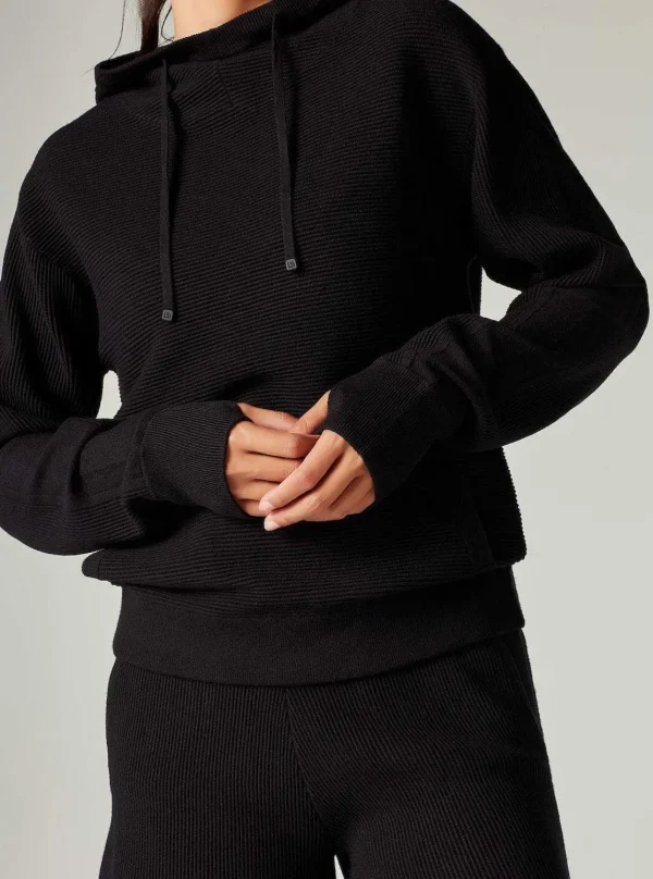 Women Blanc Noir Sweaters*Portola Pullover Hoodie