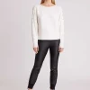 Women Blanc Noir Sweaters*Portola Sweater Gold Collection