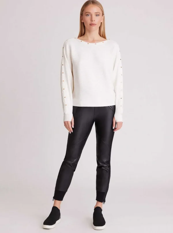 Women Blanc Noir Sweaters*Portola Sweater Gold Collection