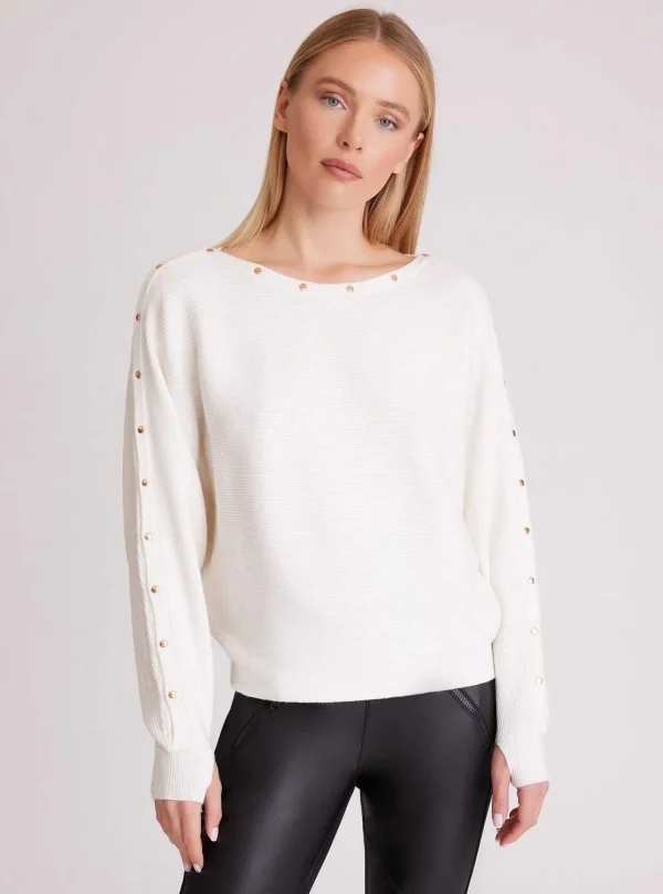 Women Blanc Noir Tops*Portola Sweater Gold Collection