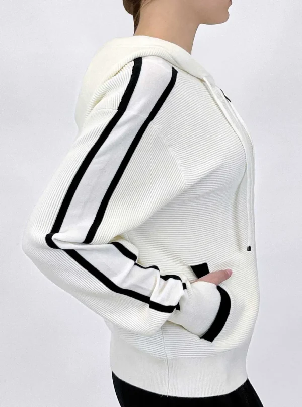 Women Blanc Noir Sweaters*Portola Zip Up Hoodie