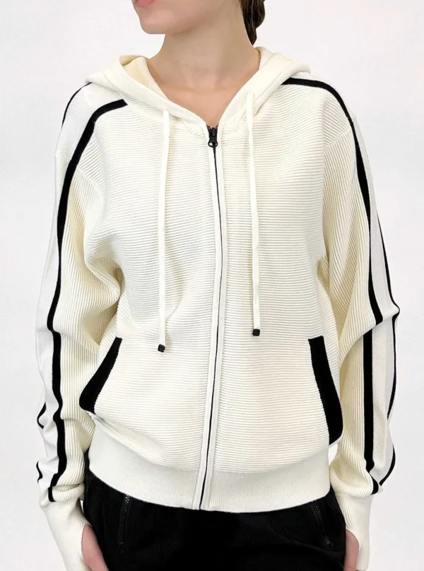 Women Blanc Noir Sweaters*Portola Zip Up Hoodie