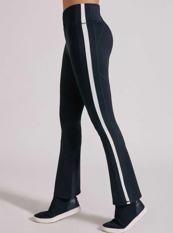 Women Blanc Noir Bottoms*Racing Stripe Bootcut Legging