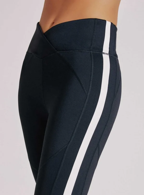 Women Blanc Noir Bottoms*Racing Stripe Bootcut Legging