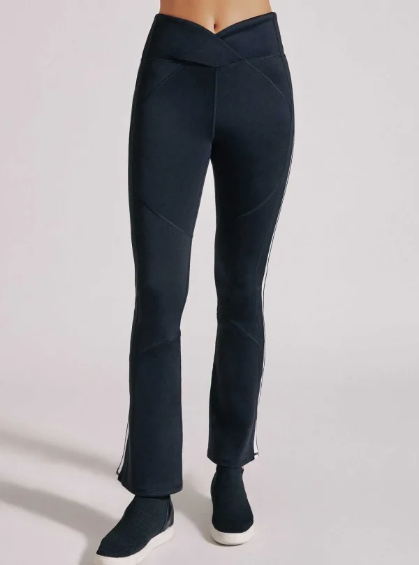 Women Blanc Noir Bottoms*Racing Stripe Bootcut Legging