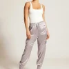 Women Blanc Noir Bottoms*Silk Jogger