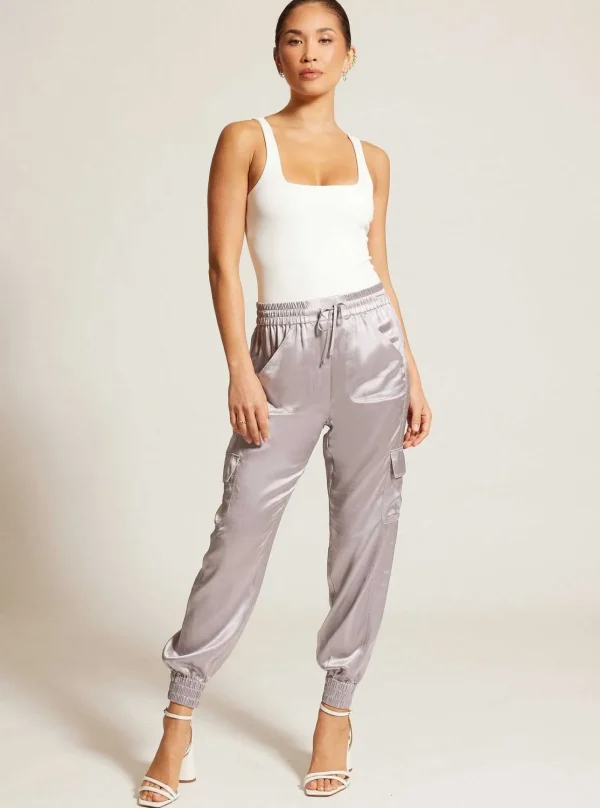 Women Blanc Noir Bottoms*Silk Jogger