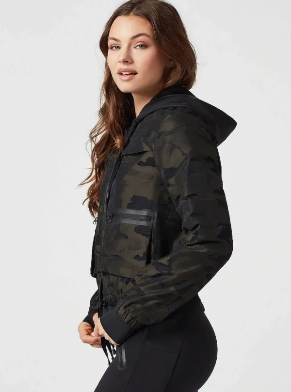 Women Blanc Noir Olive*Skyfall Aviator Jacket