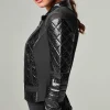 Women Blanc Noir Motos*Snake Moto Jacket