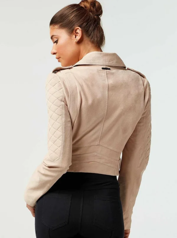 Women Blanc Noir Motos*Social Suede Jacket