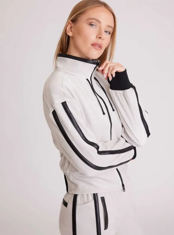 Women Blanc Noir Activewear*Sporty Velour Jacket