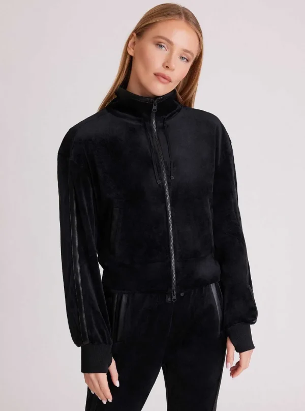 Women Blanc Noir Activewear*Sporty Velour Jacket