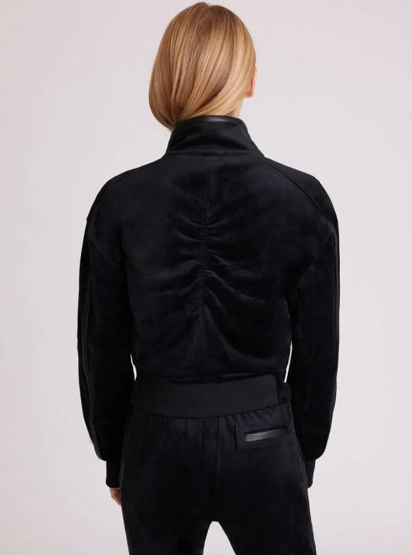 Women Blanc Noir Activewear*Sporty Velour Jacket