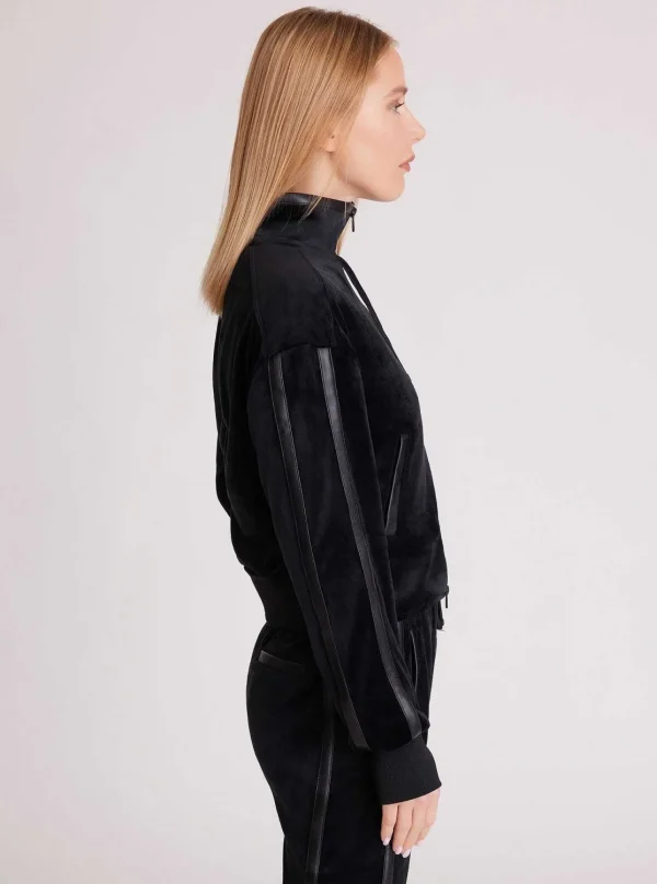 Women Blanc Noir Activewear*Sporty Velour Jacket