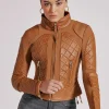 Women Blanc Noir Motos*Textured Mesh Moto Jacket