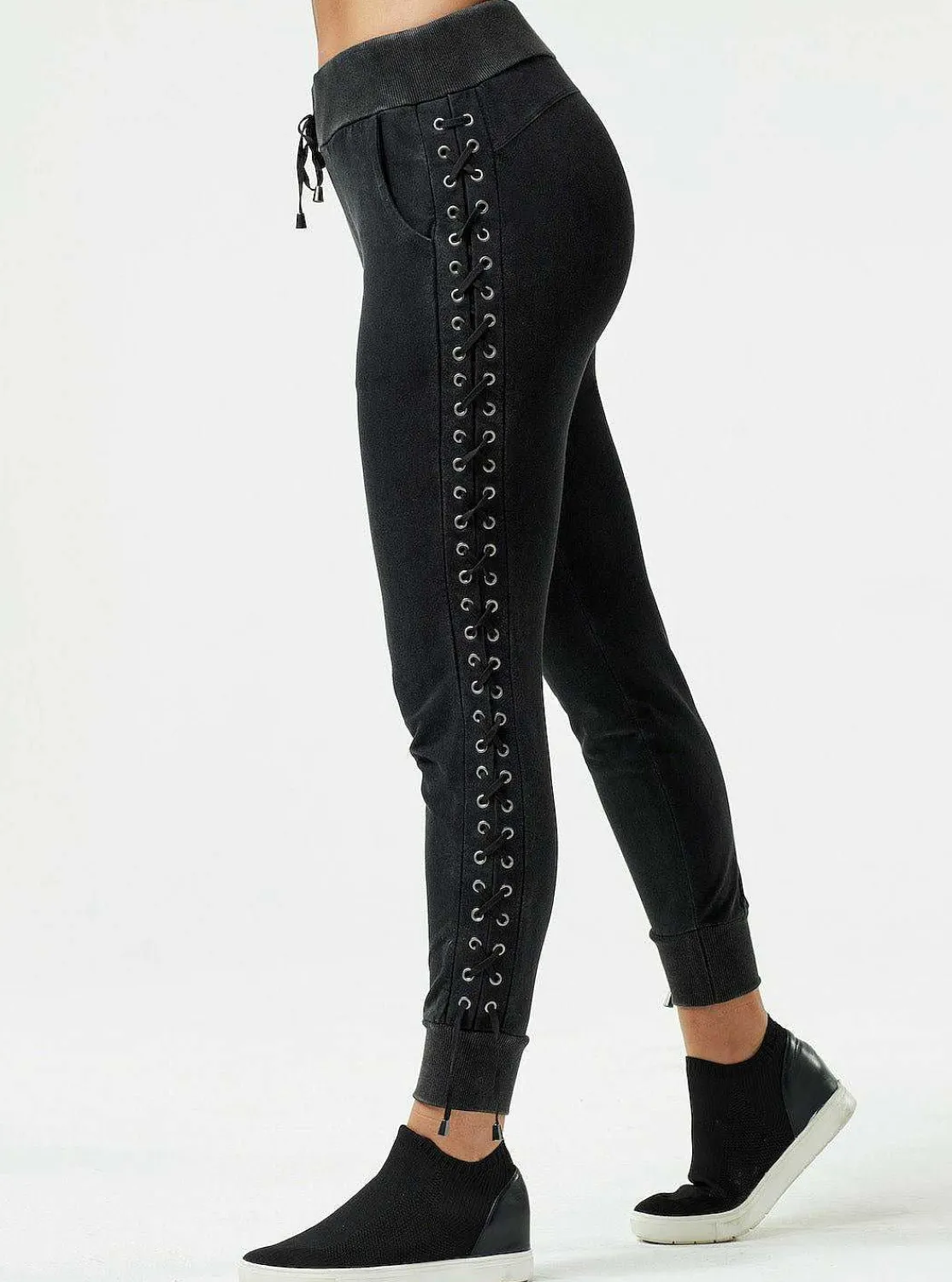 vintage_wash_lace_up_jogg_4.webp Women Blanc Noir Bottoms*Vintage Wash Lace Up Jogger