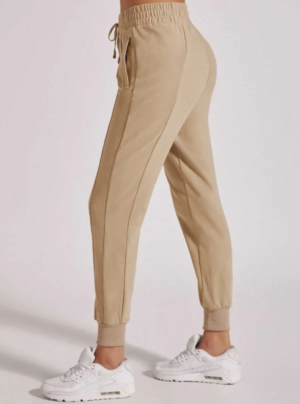 Women Blanc Noir Bottoms*Yolo Contrast Stitch Jogger