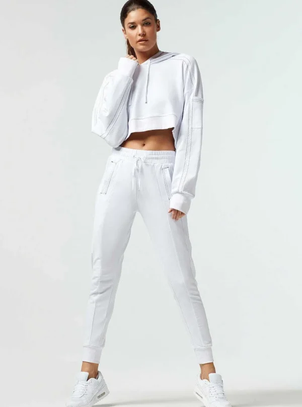 Women Blanc Noir Bottoms*Yolo Contrast Stitch Jogger