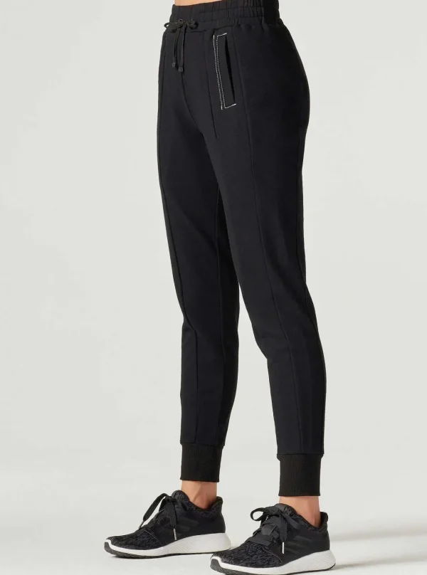 Women Blanc Noir Bottoms*Yolo Contrast Stitch Jogger