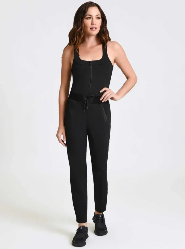 Women Blanc Noir Tops*Zip Front Bodysuit